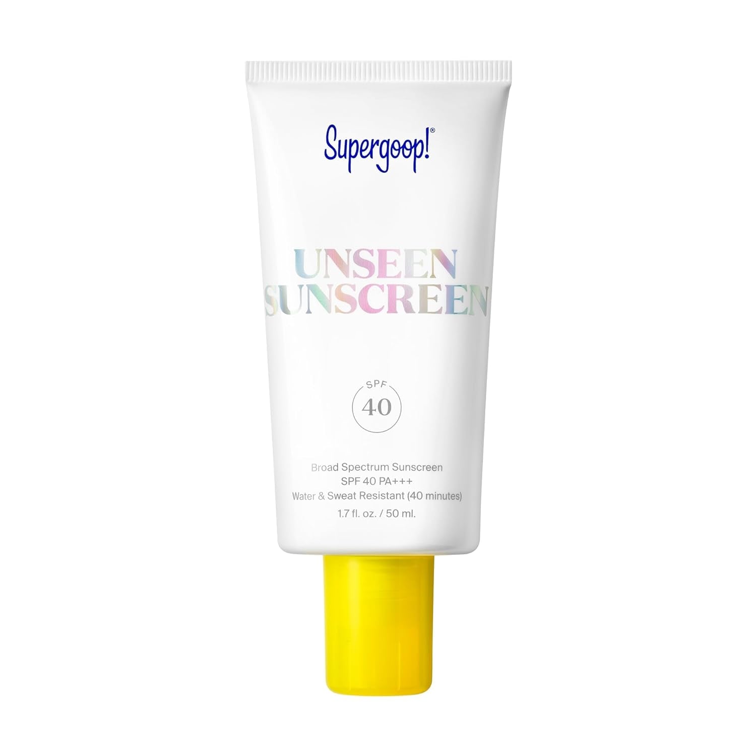 Unseen Sunscreen - SPF 40-1.7 Fl Oz - Invisible, Broad Spectrum Face Sunscreen - Weightless, Scentless, and Oil Free - for All Skin Types and Skin Tones