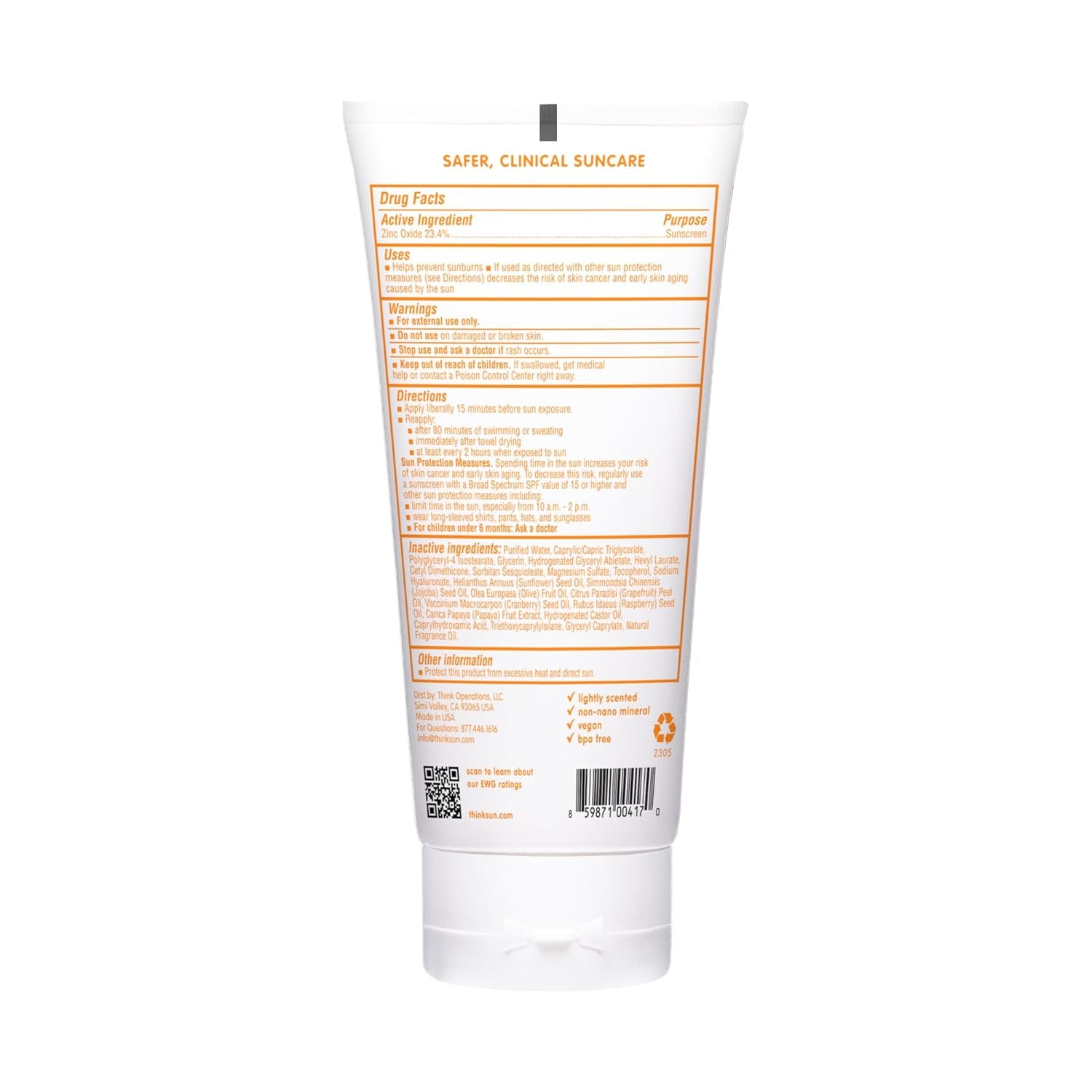baby SPF 50+ Baby Mineral Sunscreen – Safe, Natural Sunblock for Babies - Water Resistant Sun Cream – Broad Spectrum UVA/UVB Sun Protection – Vegan Baby Sunscreen Lotion, 6 Oz.