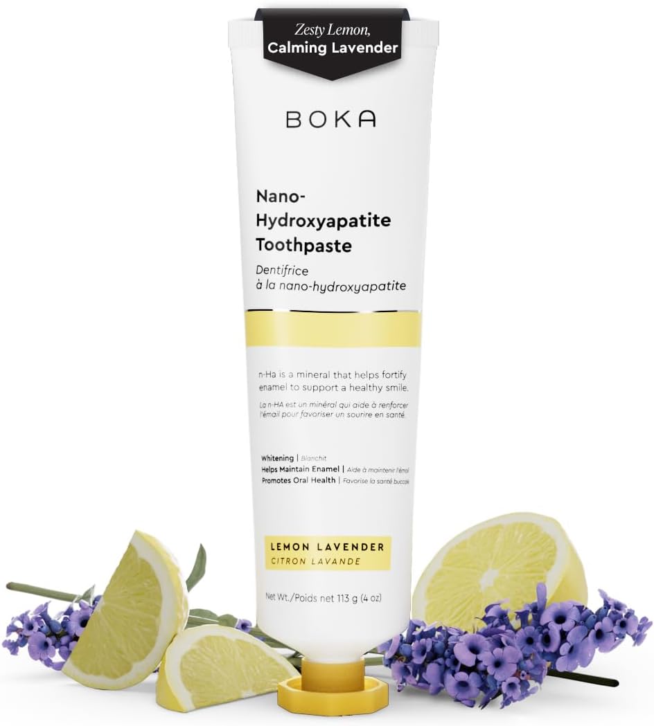 Boka Fluoride Free Toothpaste - Remineralizing for Sensitive Teeth, Dentist Recommended - 4oz