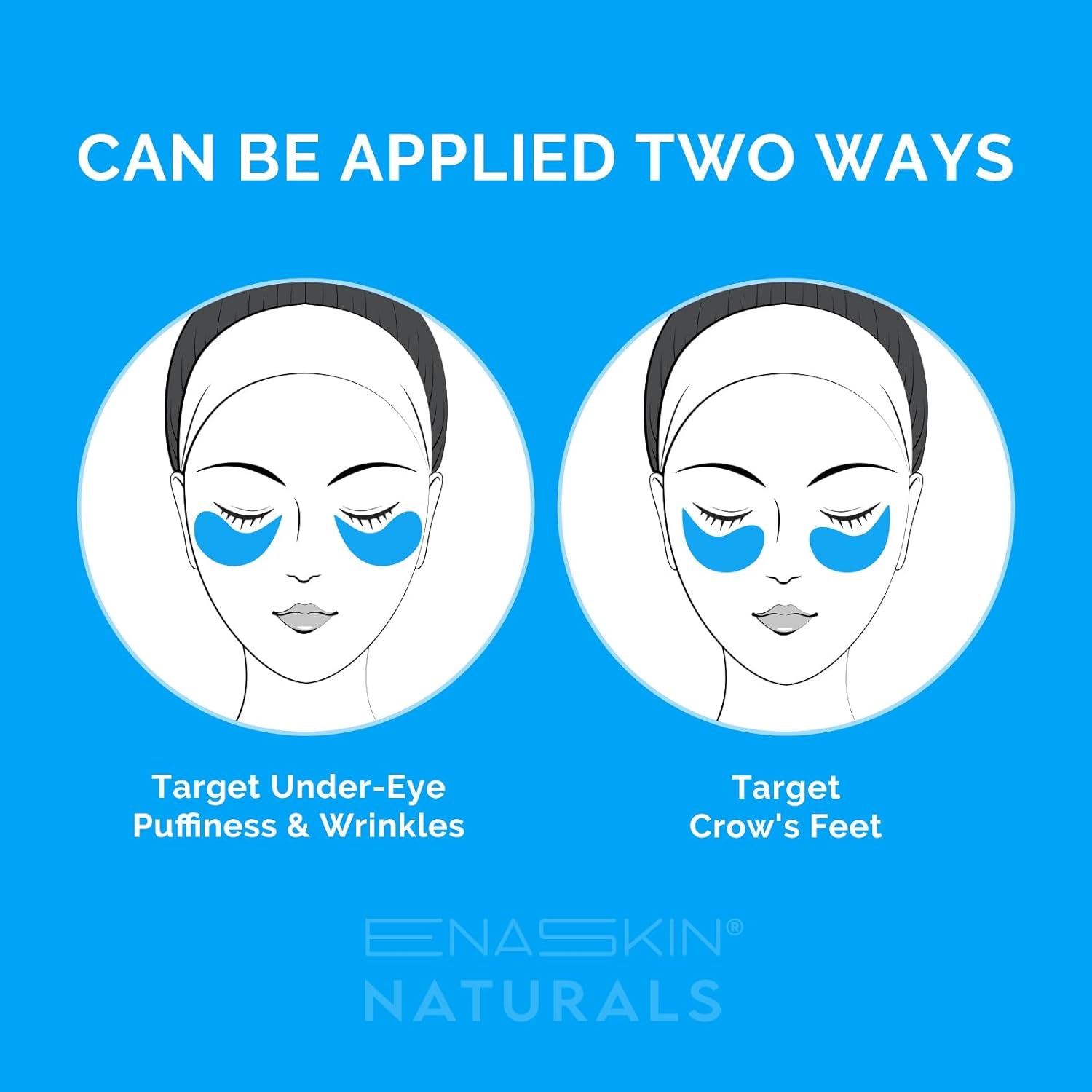 under Eye Patches for Dark Circles: 30 Pairs Retinol Collagen Eye Gels Mask - Reduce Wrinkles Puffy & Bags - Skin Treatment Pads - anti Aging Moisturizer for Women (Blue)