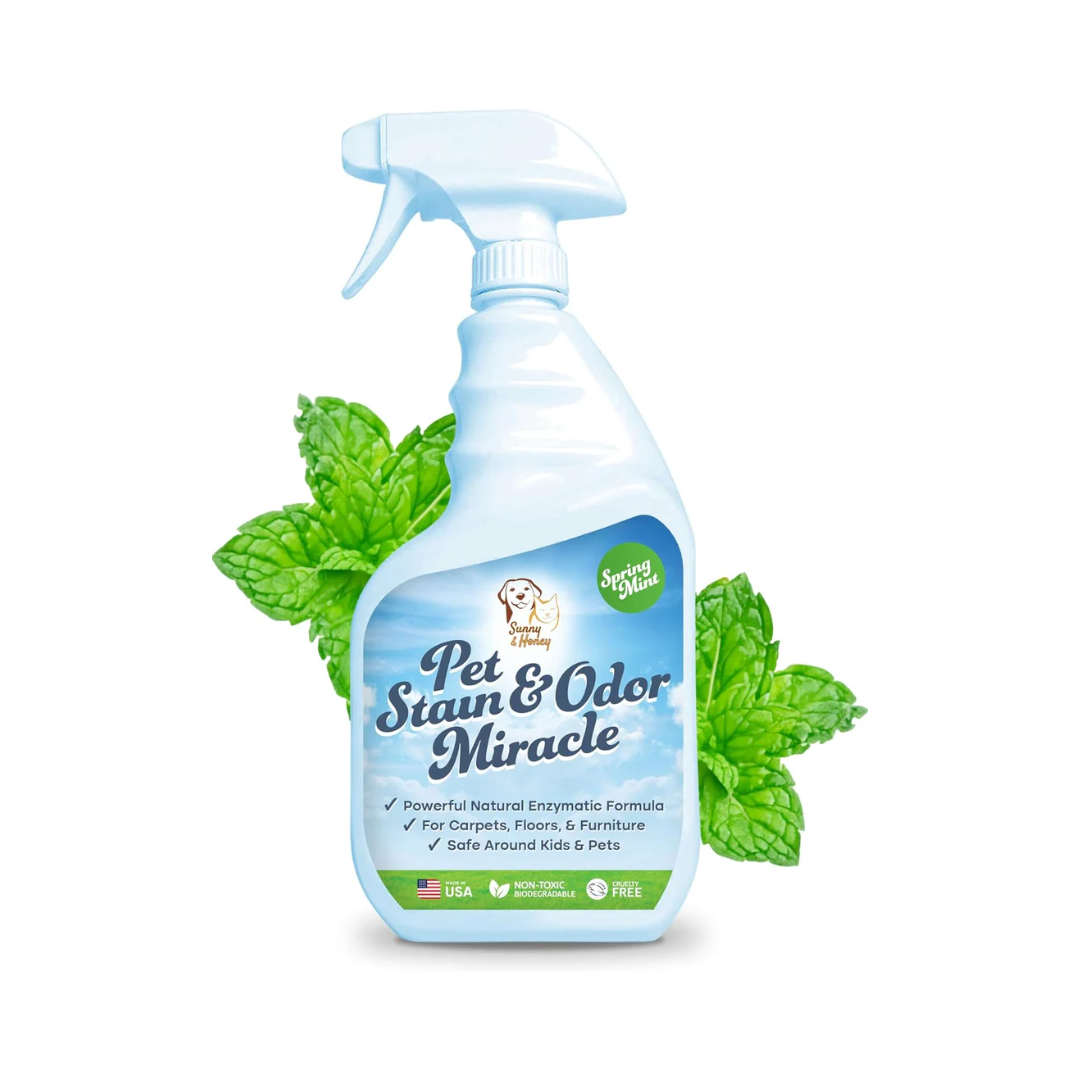 Sunny & Honey Pet Stain & Odor Miracle - Enzyme Cleaner, Pet-Safe, Fresh Citrus Scent - 32oz