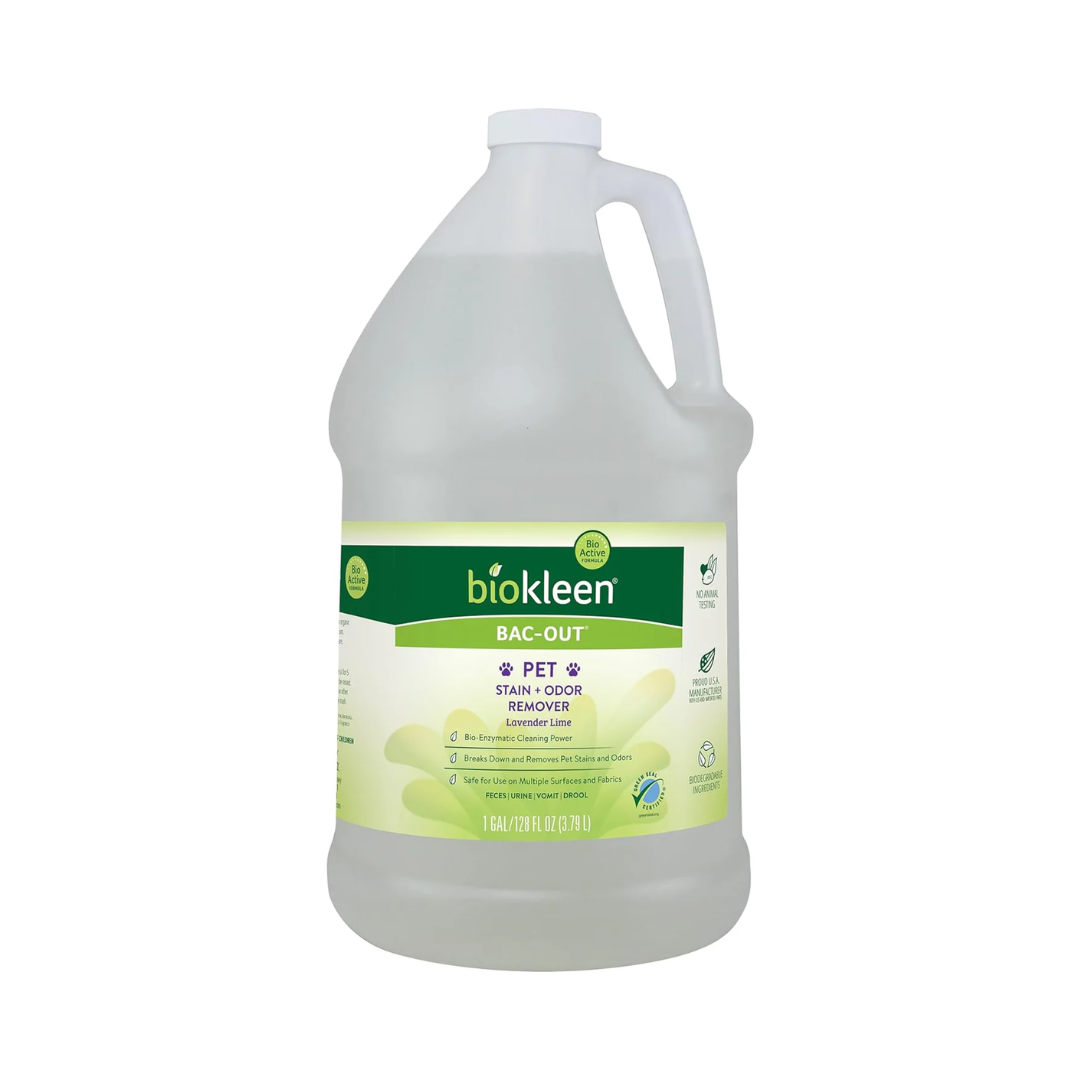 Biokleen Pet Stain & Odor Remover - Enzymatic Formula, Natural Ingredients - 1 Gallon