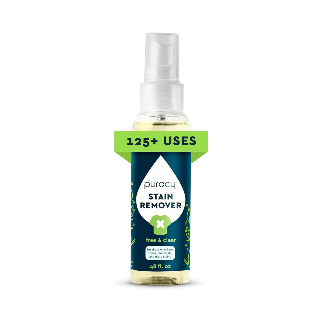 Puracy Stain Remover Spray - Enzyme-Based, Tough on Stains, Natural Ingredients - 16oz