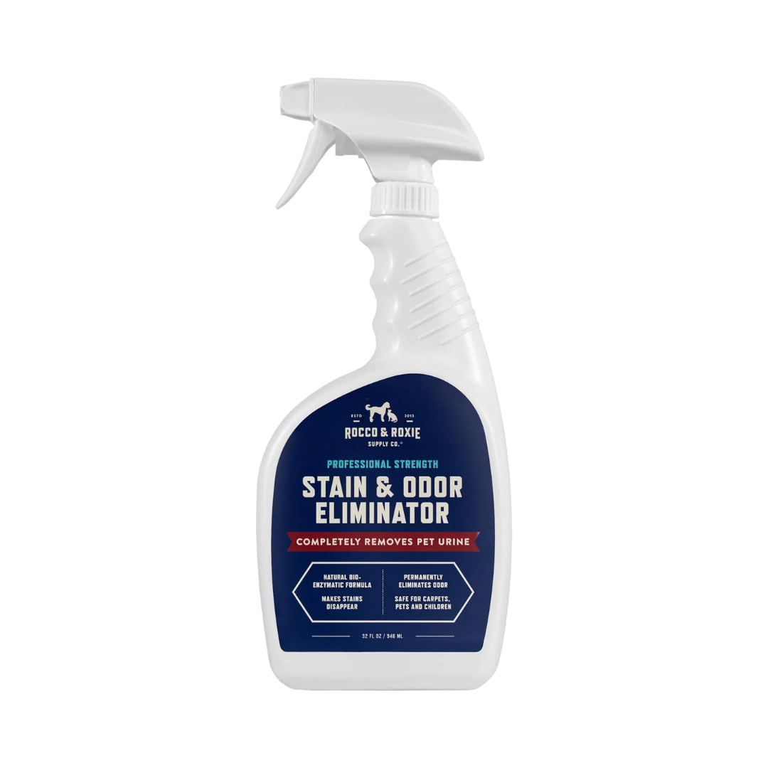 Rocco & Roxie Supply Co. Pet Stain & Odor Remover - Enzyme Formula, Safe for Kids & Pets - 32oz