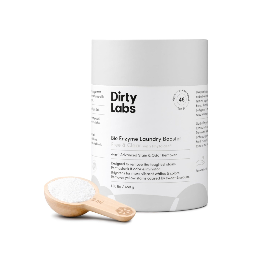 Dirty Labs Bio Enzyme Laundry Booster - Stain & Odor Removal, Nontoxic & Biodegradable - 48 Loads