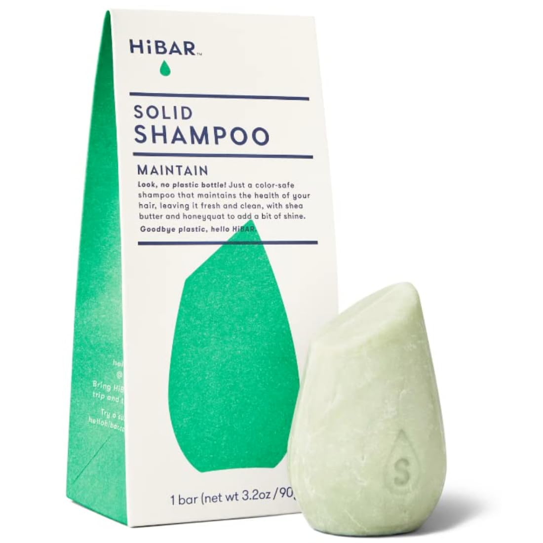 HIBAR Maintain Shampoo Bar - Nourishing Cleansing for All Hair Types - Honey & Shea Butter - 1 Bar