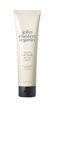 John Masters Organics Hair Mask - Nourishing Rose & Apricot, Deep Conditioning Treatment - 5oz