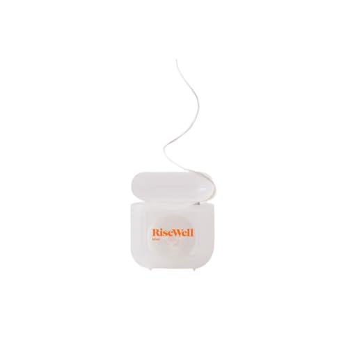 RiseWell Dental Floss - Xylitol & Hydroxyapatite, Plaque Removal, Mint Flavor - 30 Yards