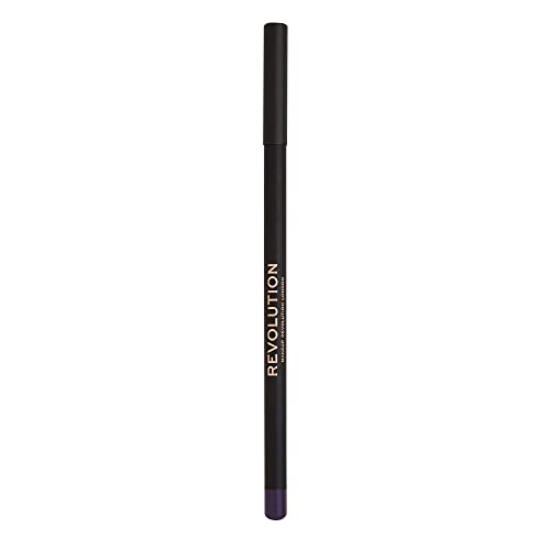 Makeup Revolution Eyeliner - Highly Pigmented, Matte Finish, Vegan, Purple - 1.3g