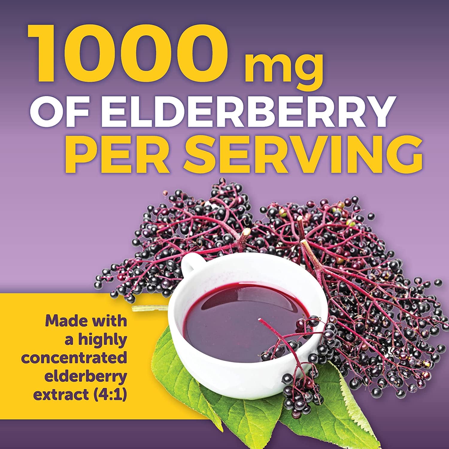 Elderberry with Vitamin C and Zinc for Adults - 5 in 1 Sambucus Black Elderberry Capsules with Vitamin D3 5000 IU, Elderberries Immune Support Supplement 2 Months Supply Pills