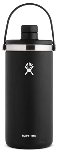 Hydro Flask 128 oz Water Jug - Leakproof, BPA-Free, Insulated, Durable Stainless Steel - Black