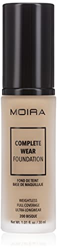 MOIRA BEAUTY Complete Wear Foundation - Confidence Boosting, Vegan & Cruelty-Free - 200 Bisque