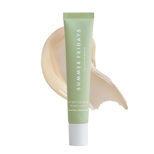 Summer Fridays Lip Butter Balm - Hydrating Lip Mask, Sweet Mint Flavor, 100% Vegan - 0.5 Oz