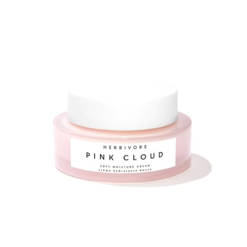 HERBIVORE Pink Cloud Moisturizer - Hydrates & Plumps with Tremella Mushroom, Vegan Squalane - 50mL