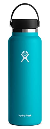 Hydro Flask Wide Mouth Water Bottle - Keeps Drinks Cold 24H & Hot 12H, BPA-Free - 40oz