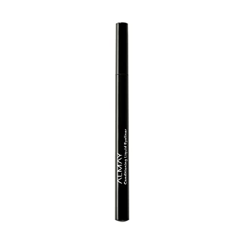 Almay Liquid Eyeliner - Longwearing, Waterproof, Hydrating Formula for Sensitive Eyes - 0.03 fl oz