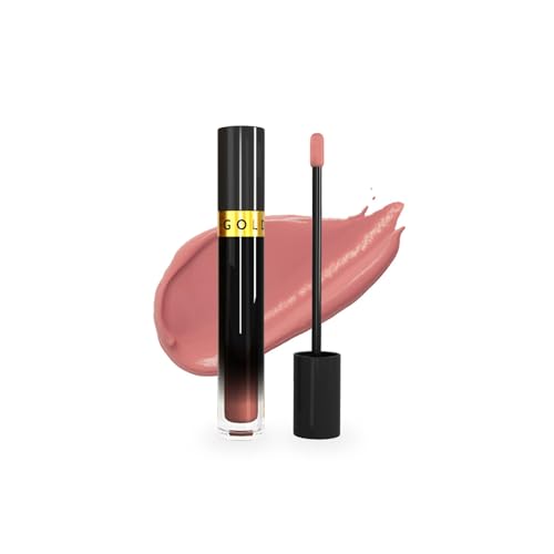 SG Stay Golden Baddie Lip Gloss - Universal Mauve Pink, Long-Lasting, Vegan Formula - 0.15oz