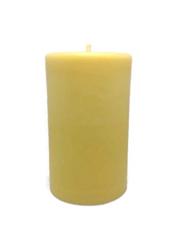 Pure Natural Beeswax Candle - Long Lasting, No Soot, Made in USA - Multiple Sizes Available