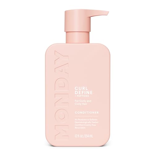 MONDAY HAIRCARE Curl Define Conditioner - Nourishing Curls, Coconut Oil & Shea Butter - 12oz