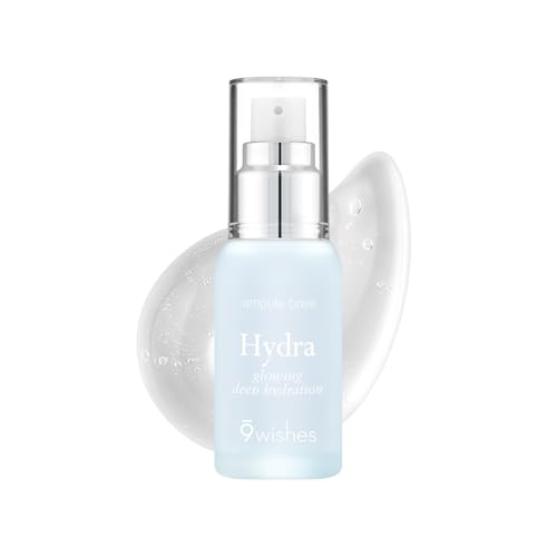 9 Wishes Hydra Ampule Base Primer - Hydrating, Lightweight, Plant-Based Formula - 1.01 fl. oz