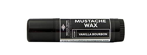 MNSC Mustache Wax - Medium Hold, All-Natural Ingredients, Hypoallergenic Vanilla Bourbon - 2oz