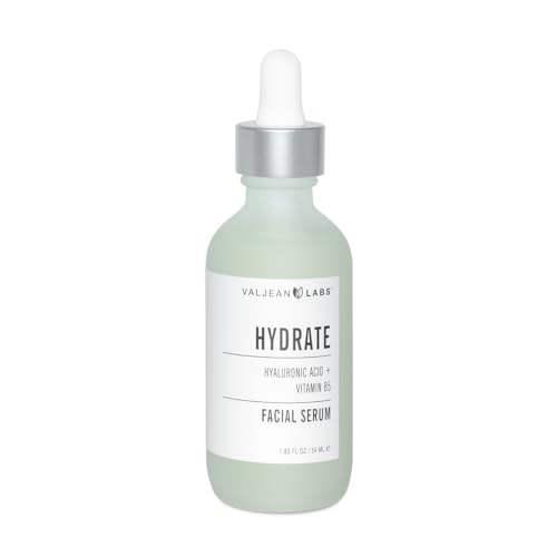 Valjean Labs Facial Serum - Hydrating Hyaluronic Acid & Vitamin B5, Paraben & Cruelty Free - 1.83oz