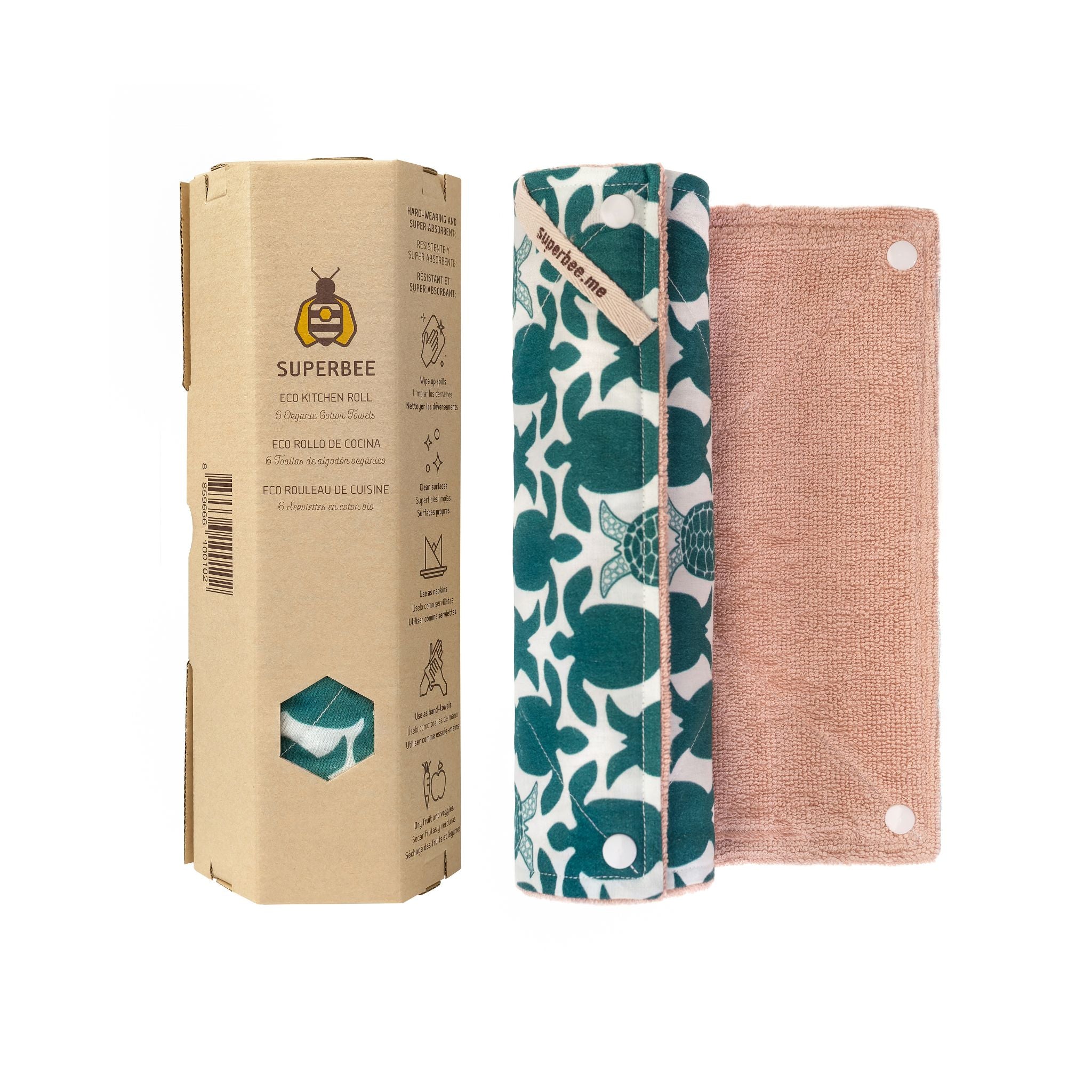 Eco Kitchen Roll – Reusable Paper Towels 6 pieces 10" x 10"