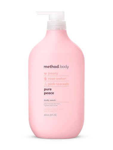 Method Body Wash - Moisturizing Cleanse with Peony & Rose Water, Biodegradable - 28oz