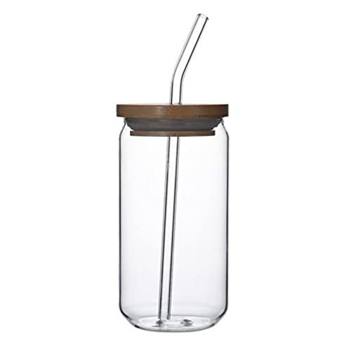 Classic Drinking Glass Set - Durable BPA-Free with Bamboo Lids & Reusable Straws - 16oz, 2 Pack