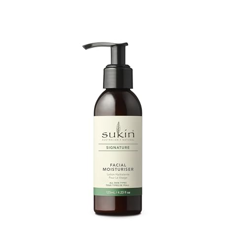 Sukin Facial Moisturizer Pump - Nourishing Hydration with Wheat Germ & Vitamin E - 4.23 Fl Oz