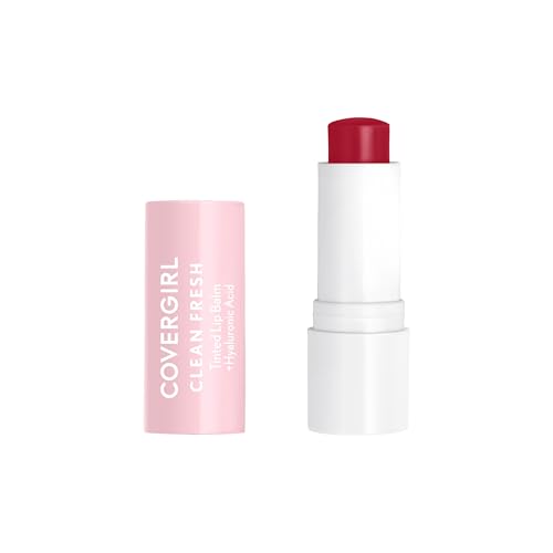 CoverGirl Tinted Lip Balm - Hydrating Vegan Formula, Natural Shine - Cherry-Ish, 1 Count