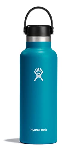 Hydro Flask Standard Mouth Bottle - Keeps Drinks Cold 24H, Hot 12H, BPA-Free, 21oz