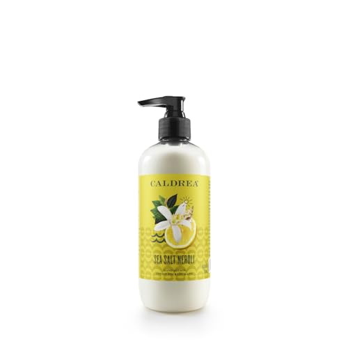 Caldrea Hand Lotion - Hydrating Formula with Shea Butter & Aloe Vera, Sea Salt Neroli Scent - 10.8oz