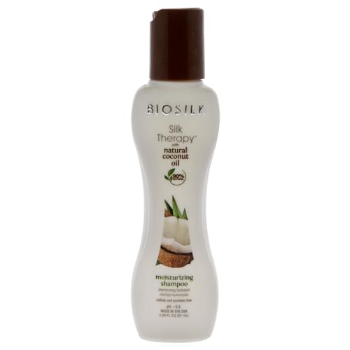 Biosilk Silk Therapy Moisturizing Shampoo - Boosts Volume, Reduces Breakage - 2.26 oz