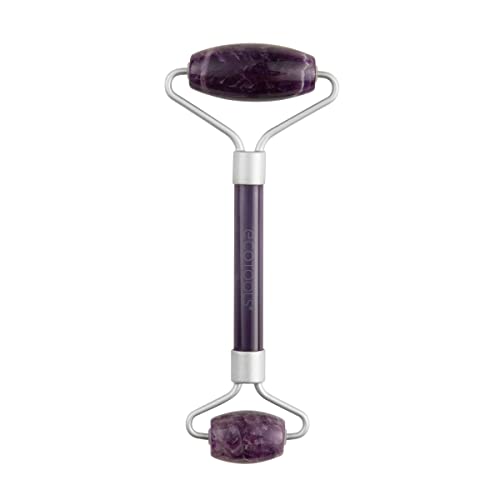 EcoTools Amethyst Facial Roller - Reduces Puffiness & Dark Circles, Vegan - 1 Count