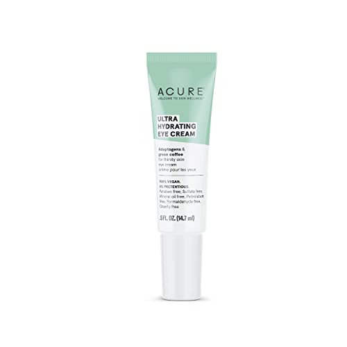 ACURE Ultra Hydrating Eye Cream - Reduces Puffiness & Brightens Dark Circles - Vegan - 0.5 Fl Oz