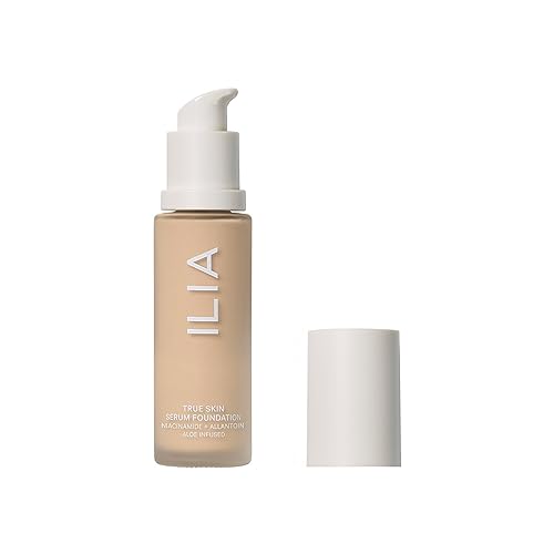 ILIA True Skin Serum Foundation - Medium Coverage, Skin-Like Finish, Vegan, 1oz (Tavarua SF2)