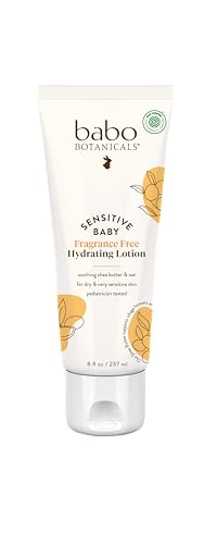 Babo Botanicals Baby Lotion - Hydrating for Sensitive Skin, EWG Verified, Vegan - 8oz