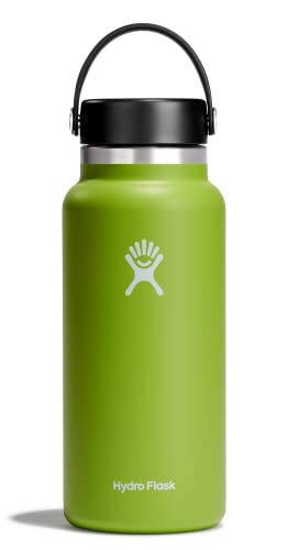 Hydro Flask Wide Mouth Bottle - TempShield Insulation, BPA-Free, 32oz, Seagrass Color