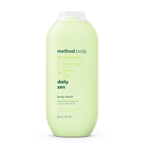 Method Body Wash - Moisturizing Cucumber & Green Tea, Biodegradable, 65% Recycled Plastic - 18oz