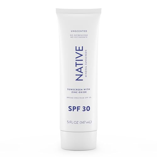 Native Sunscreen SPF 30 - Dermatologist Tested for Sensitive Skin, Fragrance-Free - 5oz