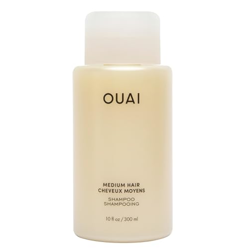 OUAI Medium Shampoo - Hydrates & Strengthens with Coconut Oil, Babassu & Keratin - 10 oz