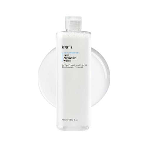 ROVECTIN Makeup Cleansing Water - Hydrating Marine Complex, Mineral-Rich, 13.5fl.oz