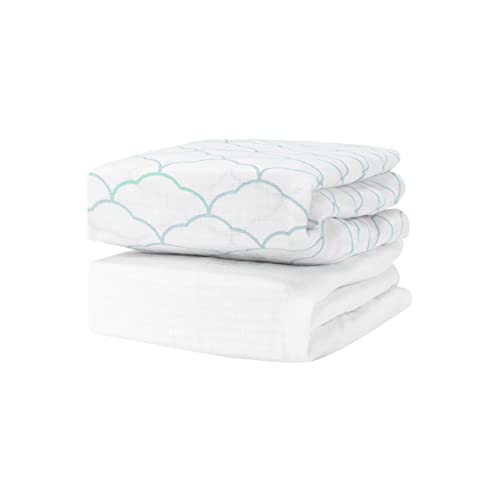 Newton Baby Organic Crib Sheets - Ultra-Soft, Breathable Cotton, GOTS Certified - 2 Pack