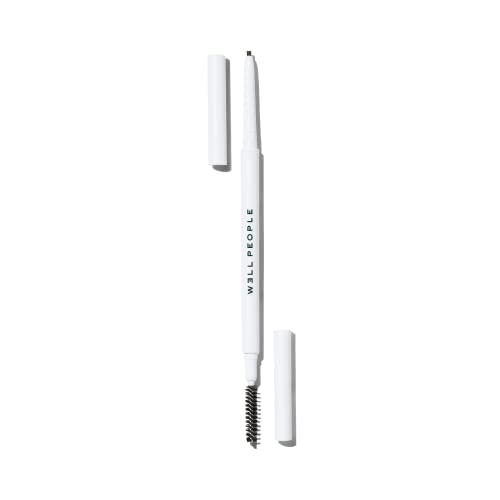 Well People Brow Pencil - Defines & Shapes with Ultra-Fine Tip, Vegan, Neutral Brown - 0.04oz