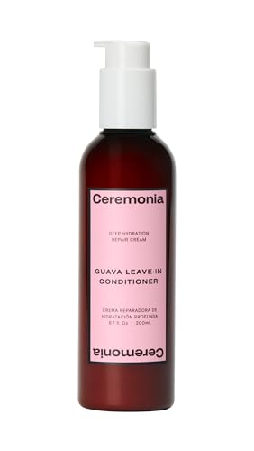 Ceremonia Guava Leave-In Conditioner - UV Protection, Smoothness & Hydration - 6.70 Fl Oz