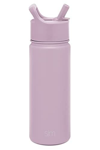 Simple Modern Kids Water Bottle - Vacuum Insulated, BPA-Free, Leakproof, 18oz Lavender Mist