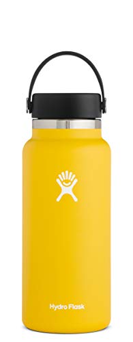 Hydro Flask Water Bottle - Keeps Drinks Hot or Cold, BPA-Free, 32oz, Sunflower Color