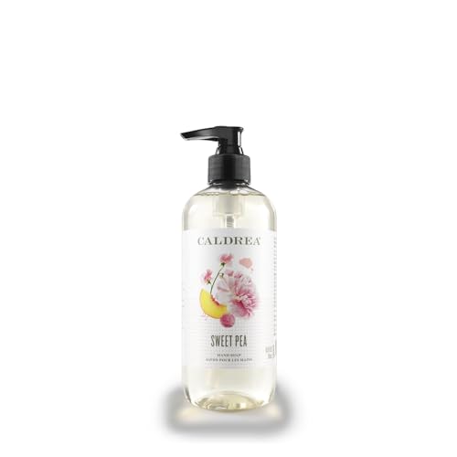 Caldrea Hand Soap - Gentle Cleanse with Aloe Vera & Olive Oil, Sweet Pea Scent - 10.8 Oz