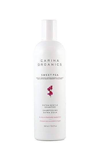 Carina Organics Sweet Pea Shampoo - Gentle, Vegan, Hypoallergenic, Biodegradable - 12oz